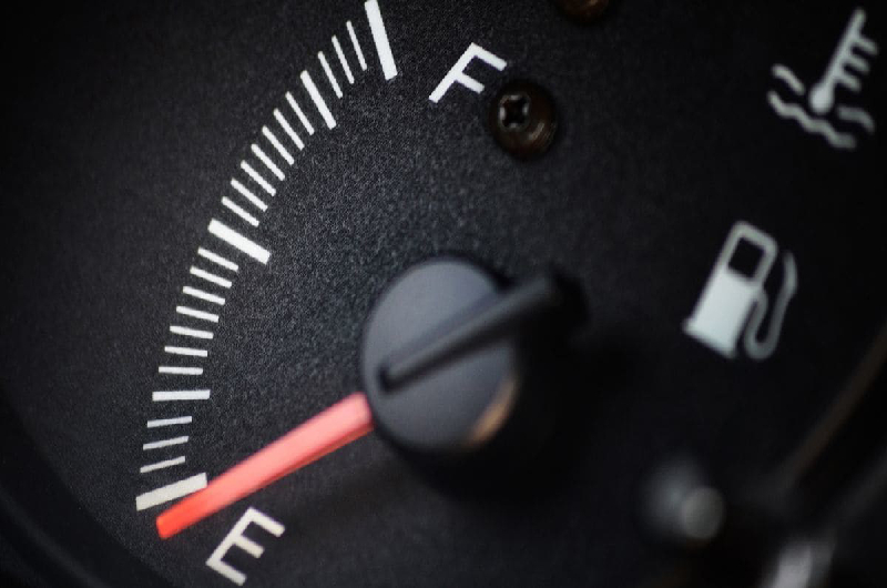 tanque de motor diesel vacío