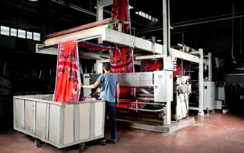 Lubricación de maquina textil